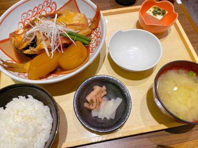 金目鯛の煮付け定食